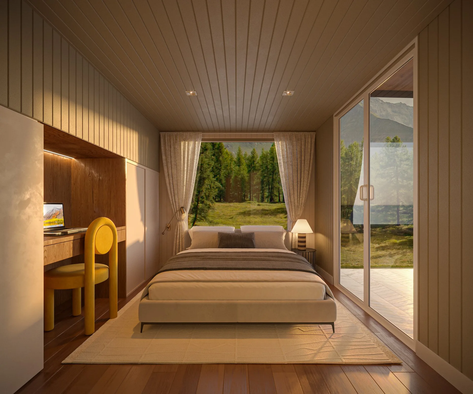 Meadow ground-floor main bedroom